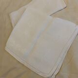 Lot de serviettes blanches en lin