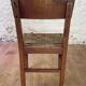Set of 6 wooden and braided rope chairs