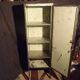 Industrial metal column cabinet.