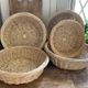 Lot of 5 round baskets