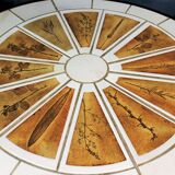 Coffee table "Herbarium" by Roger Capron 1960s