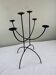 Chandelier sculptural en fer forgé