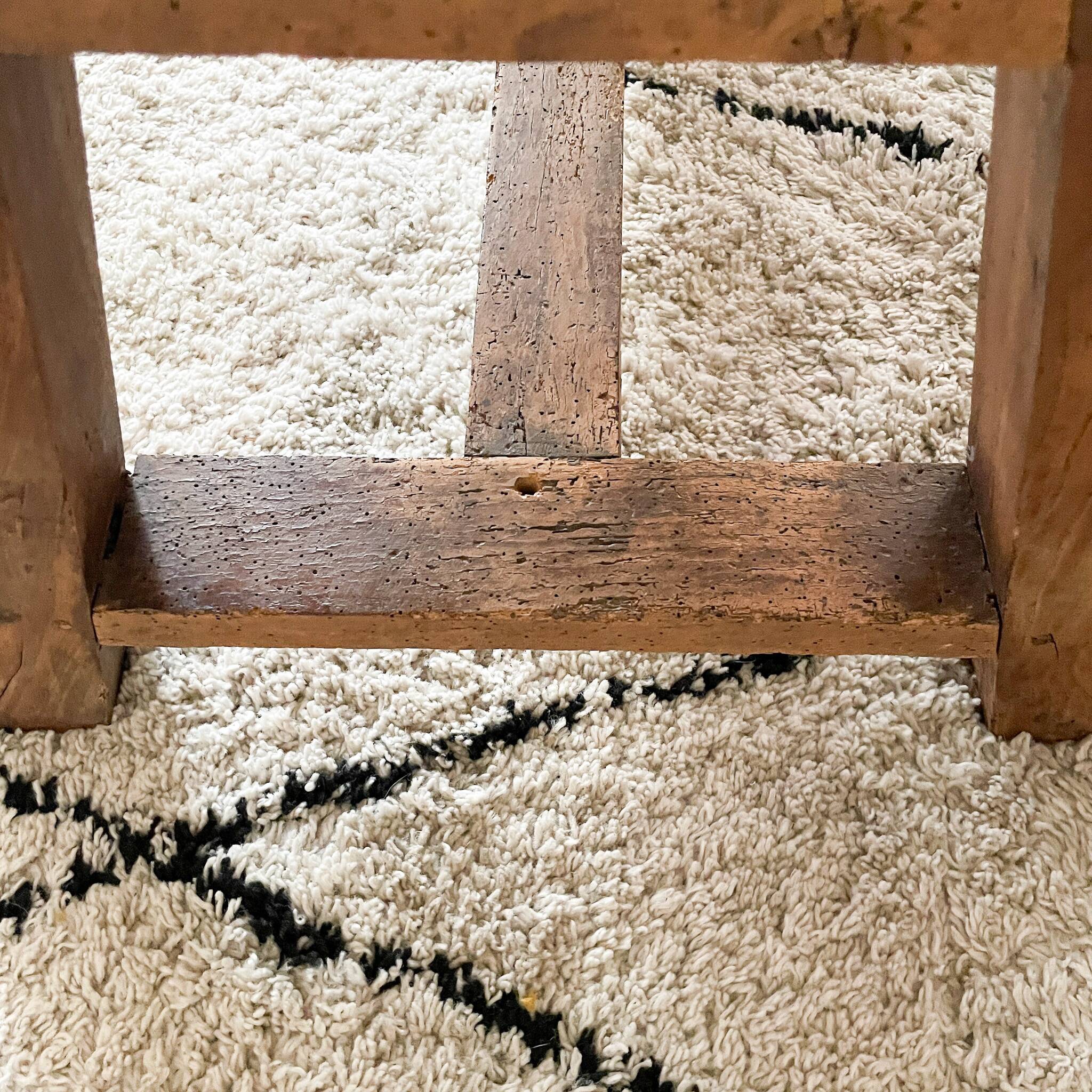 Old wooden coffee table
