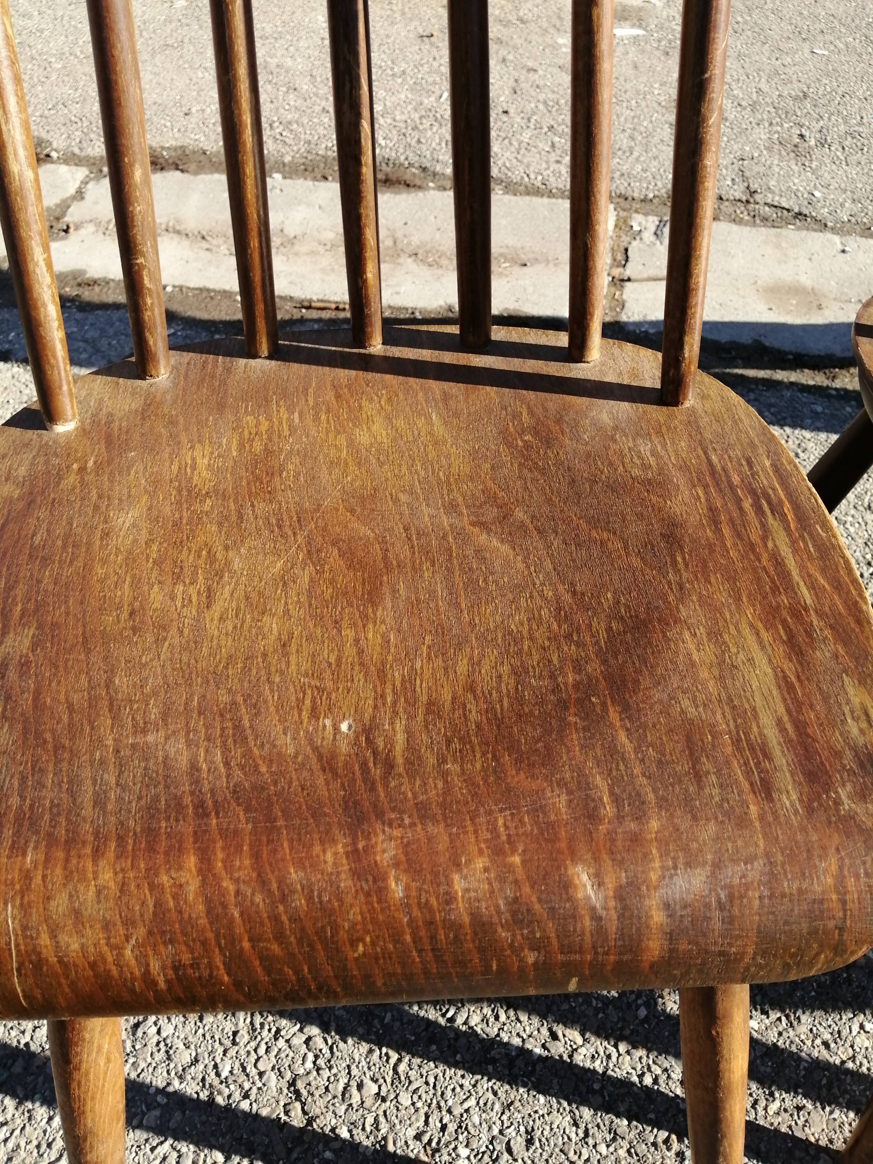 Series of 4 scandinavian chairs