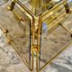 Veca ceiling light in glass and brass, Italy 1970