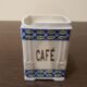 Art deco spice pots in fine porcelain numbered