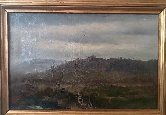 Oil on canvas, Giuseppe Hainmann (Milan 1828-Alexandria, Egypt)