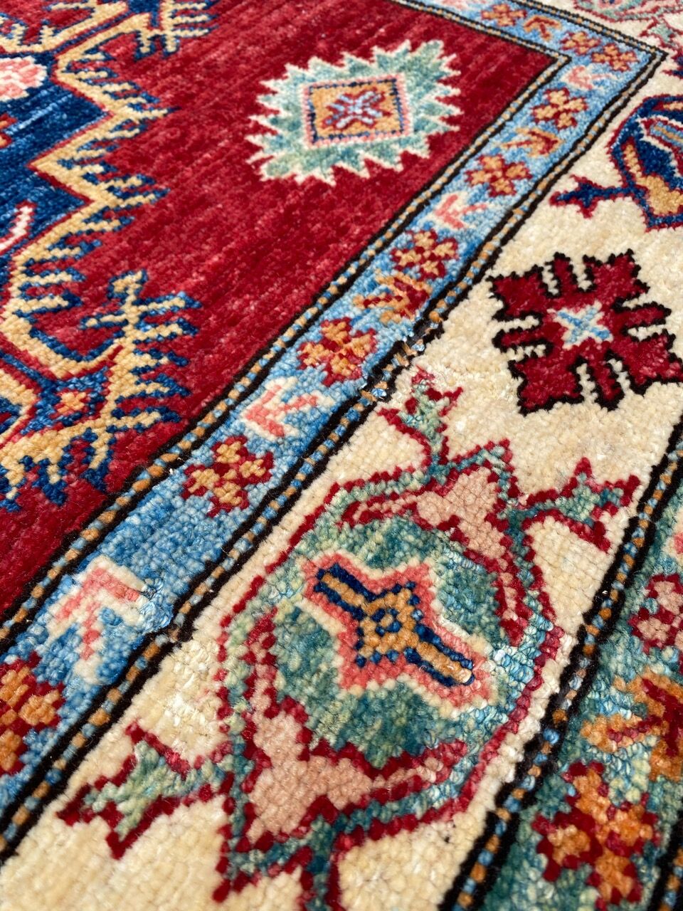 Chobi afghan contemporary carpet 100x142 cm