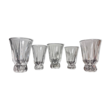 Collection of 5 Saint Louis Vases