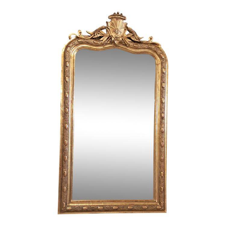 19th century mirror 134x75