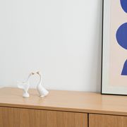 Porcelain goose figurine, Hungarian design, 1960s,manufactured by Holloháza