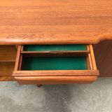 Teak enfilade stamped "TV furniture Paris"