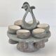 Vintage egg cup holder Ar Seiz Breur