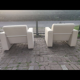 Fauteuils Artifort Série 691 en lainage blanc