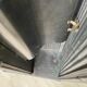 Strafor double-door corrugated iron cloakroom, circa 1920.