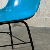 Blue fiber chair by Miroslav Navratil for Vertex 1960