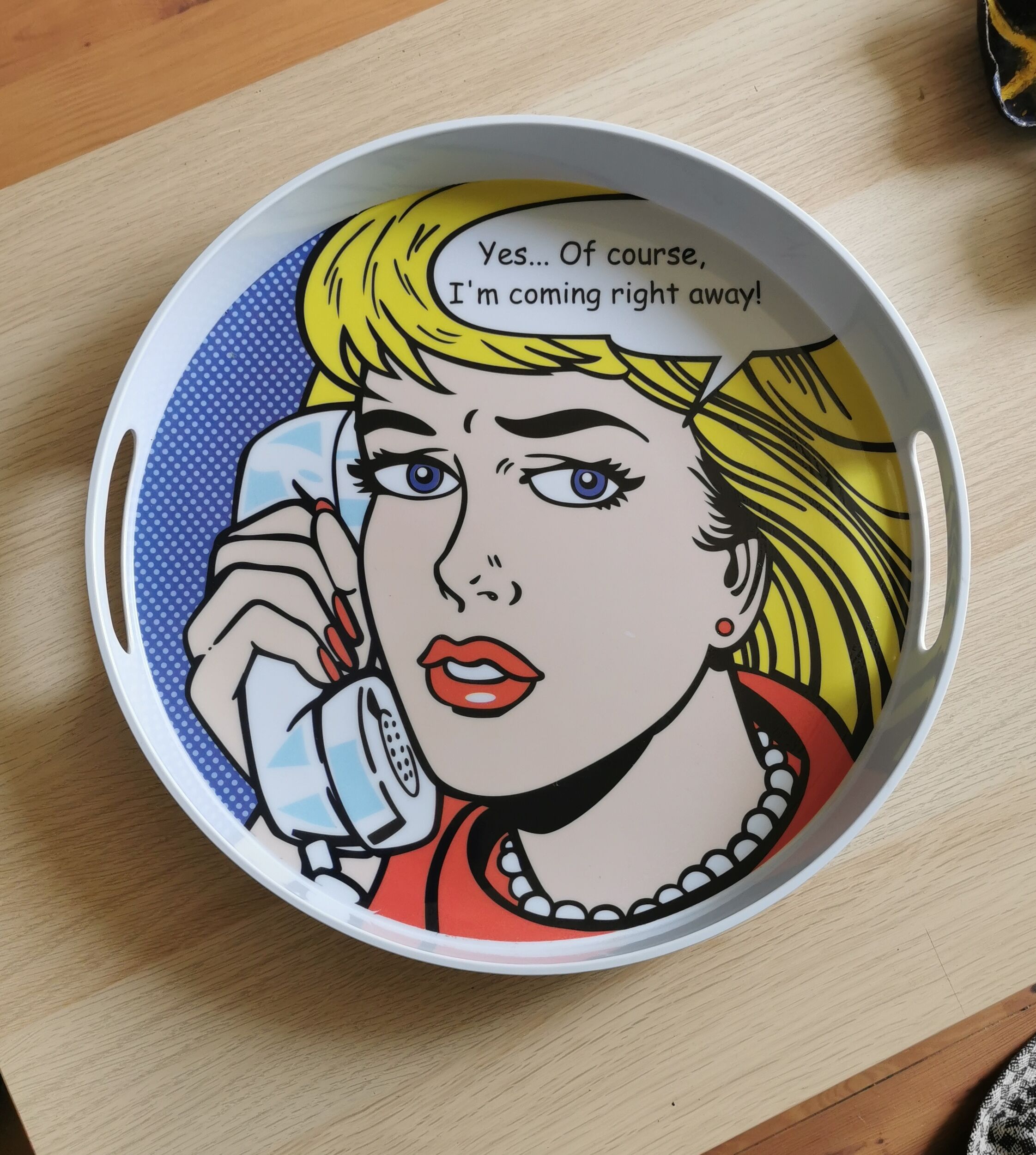 Pop art tray