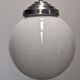 Suspension boule XL Art déco en opaline blanche vers 1920