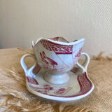 Antique sauce boat Jules Vieillard Bordeaux 19th century