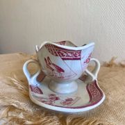 Antique sauce boat Jules Vieillard Bordeaux 19th century