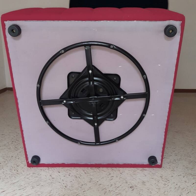 Pair of swivel chromatic lounge chairs by Kwok Hoi Chan, Steiner