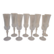 Set of 8 cut crystal flutes from the 70s-80s.