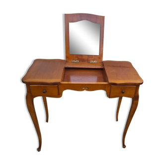 Coiffeuse en merisier vintage