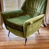 Suite de 2 fauteuils de style Gio Ponti - Suite de 2 fauteuils de style Gio Ponti