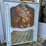 Overmantel mirror with still life