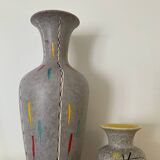 Duo of vintage Scheurich Keramik vases