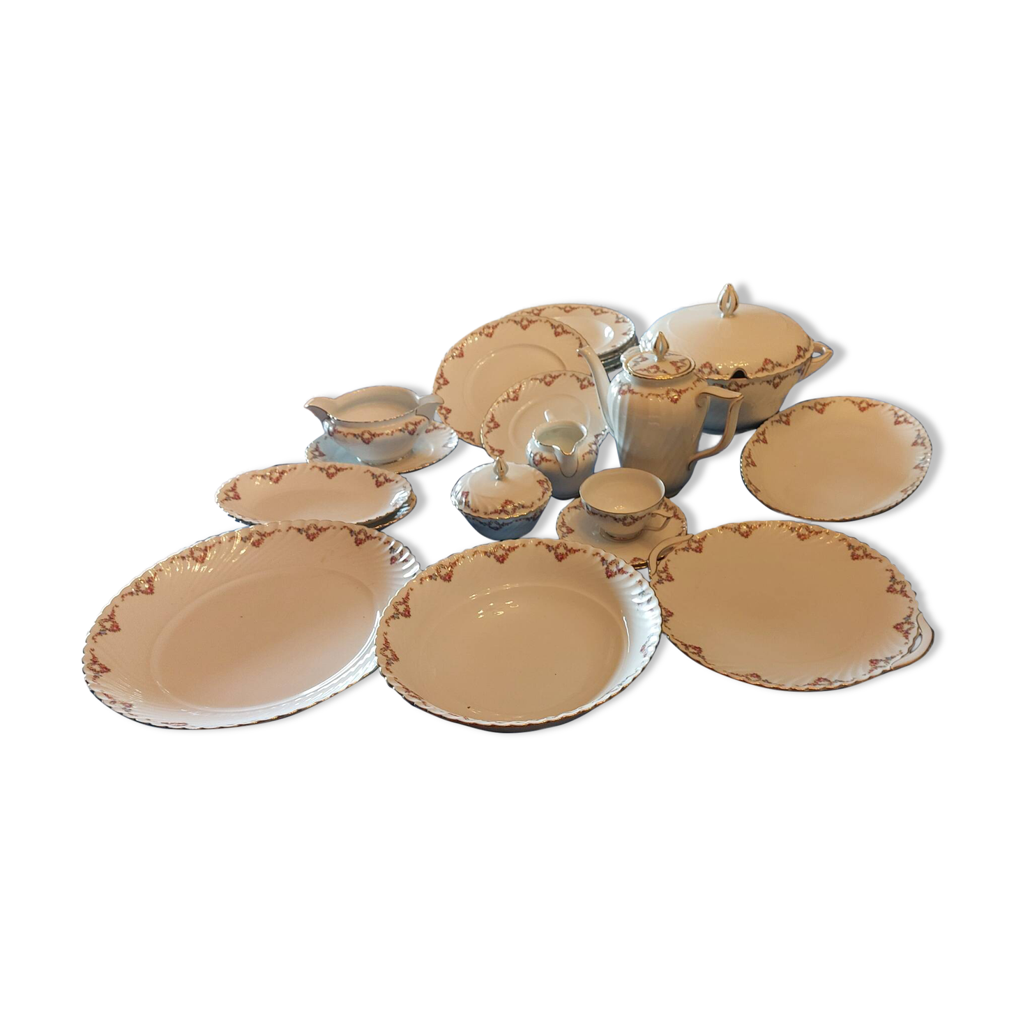 complete porcelain service table Royal Tattau Bavaria