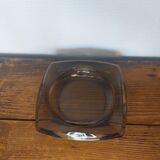Black glass ashtray