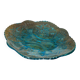 Light blue decorative glass plate, mid-century, Italy, 1960s.
