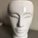 Ceramic face vase