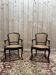 Paire de fauteuils de style Louis XV en cannage