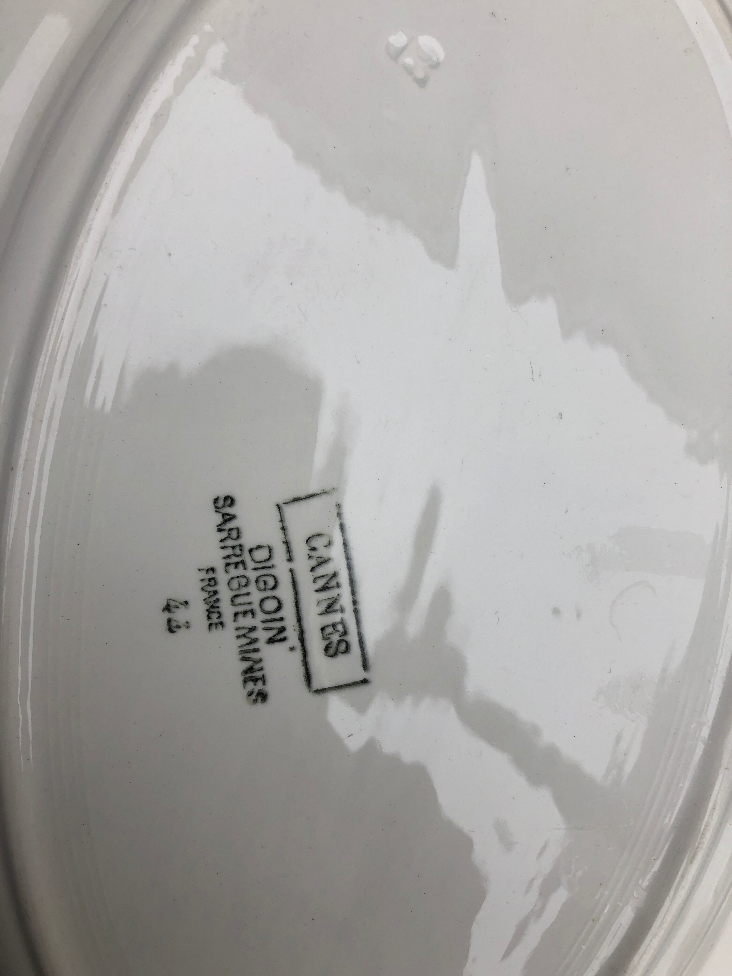 Oval dish sarreguemines digoin