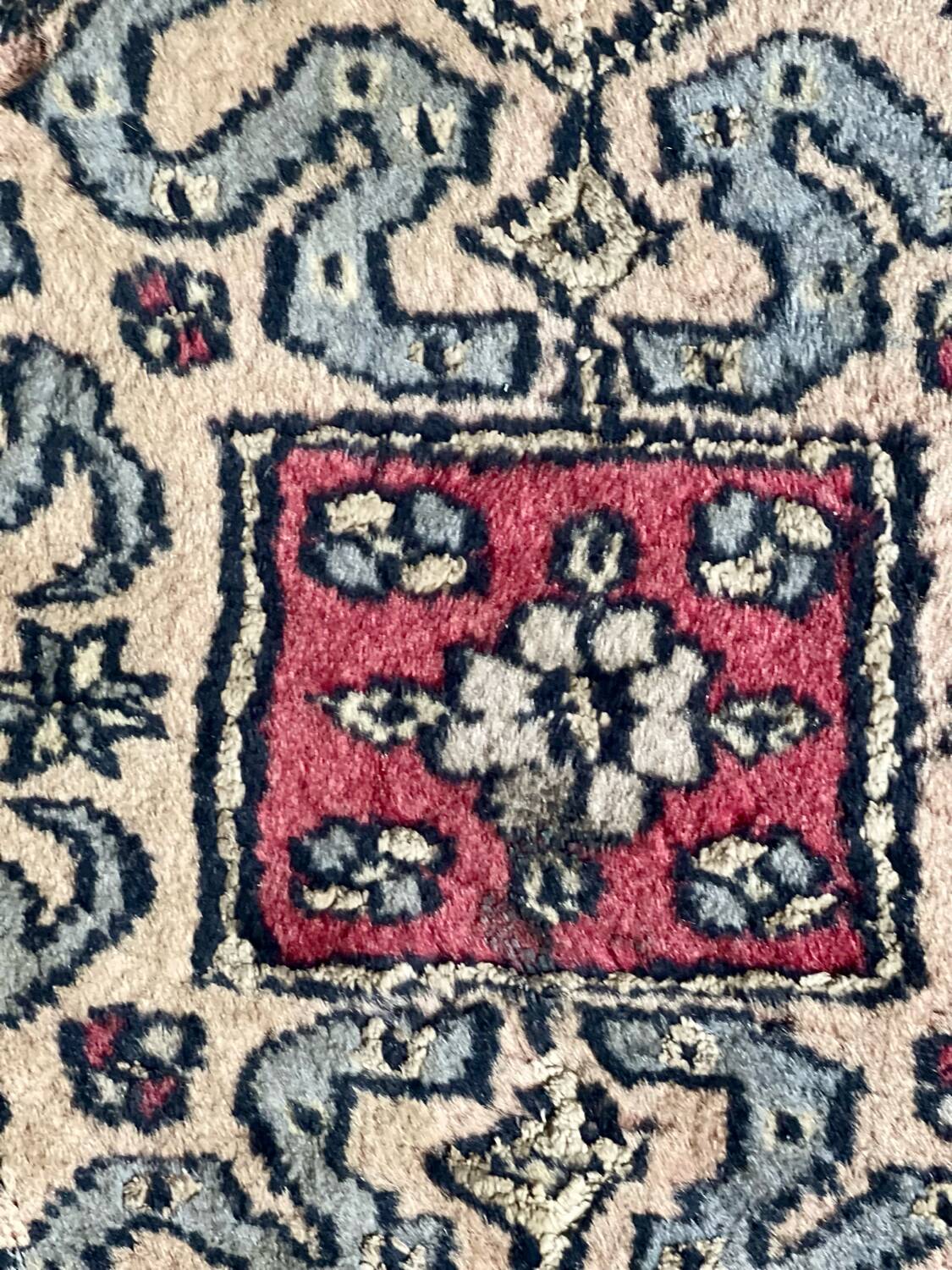 Antique Persian rug, signed.