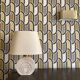 Vintage Le Dauphin travertine lamps