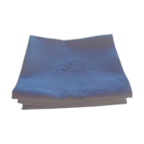 6 napkins monogram F&B