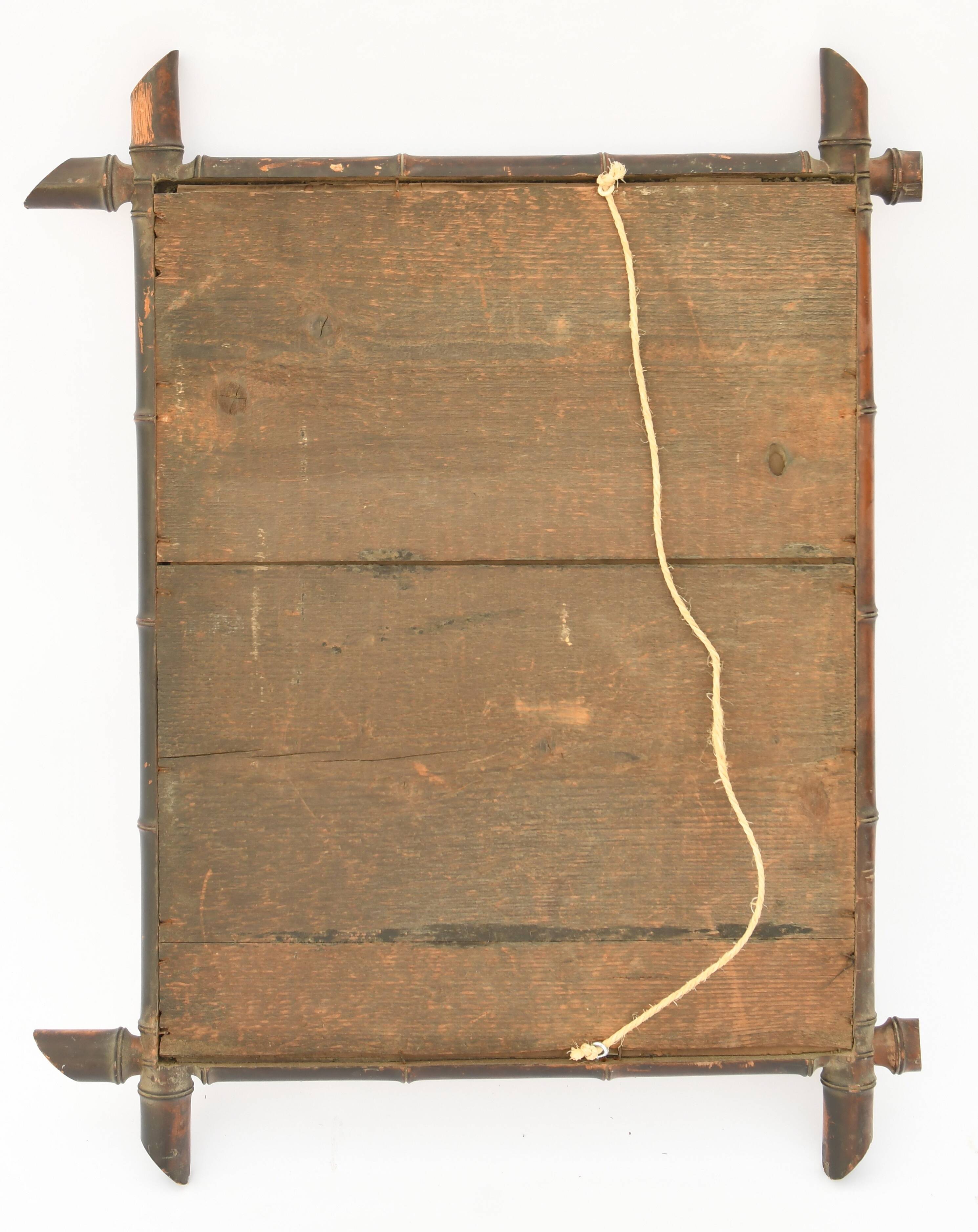 Bamboo mirror 68x53 cm