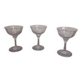 Antique crystal champagne glasses