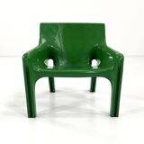 Vicario armchair in green by Vico Magistretti for Artemide, 1970