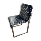 Suite de 6 chaises vintage années 70 style Milo Baughman