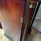 Pair of Napoleon III bedside tables in mahogany and marble