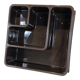 Wall shelf in brown plastic resin design style 1970