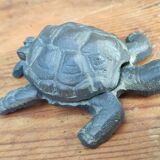 Brass turtle ashtray