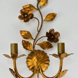 Wall lamp, golden flowers