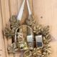 Ornamental brass mirror