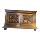 Antique oak sideboard – Carved – Very good condition