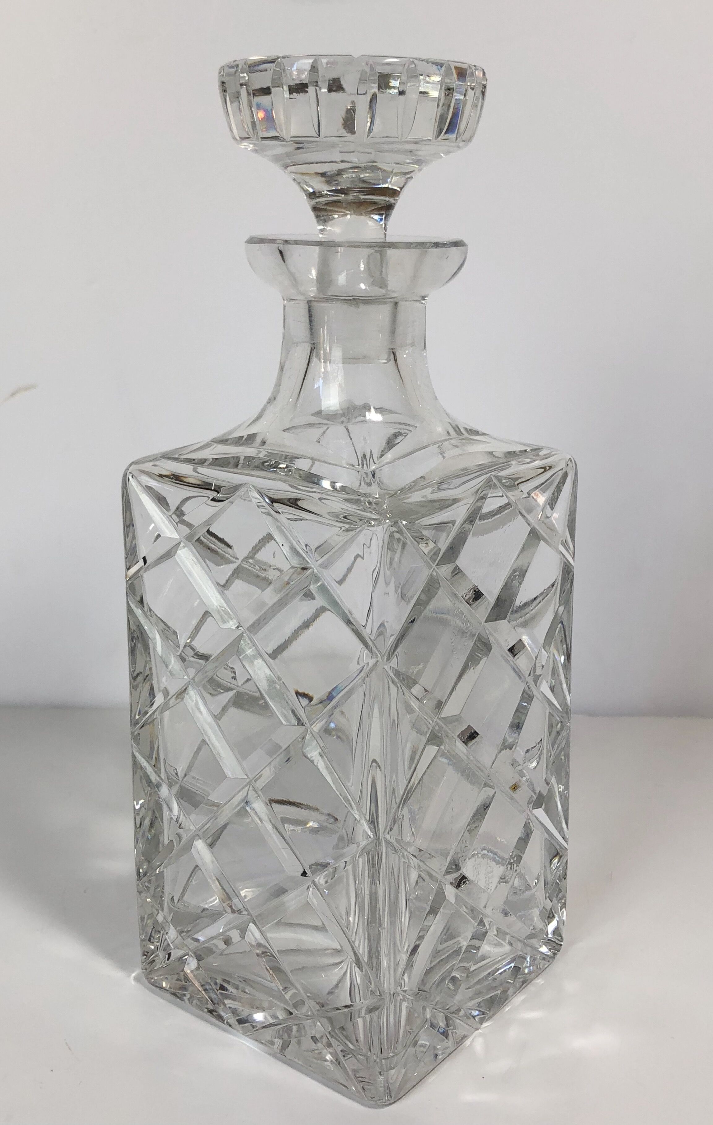 Decanter whiskey old st louis crystal